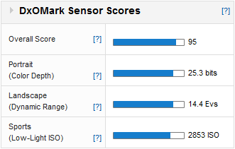 Nikon D800 DxOMark Score