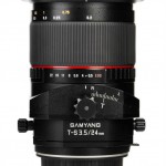 Samyang 24mm f3.5 T-S lens top